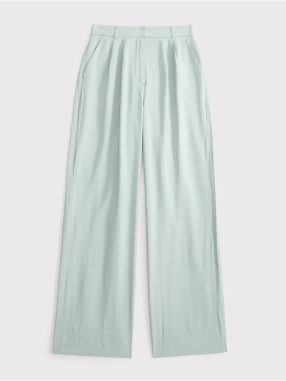 Abercrombie & Fitch Mint Green Wide-Leg High-Rise Pants